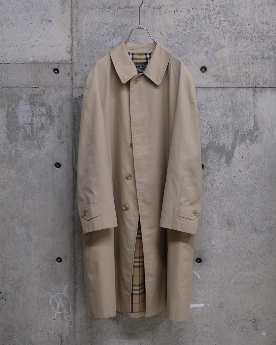 70-80's Burberry Balmacaan Coat