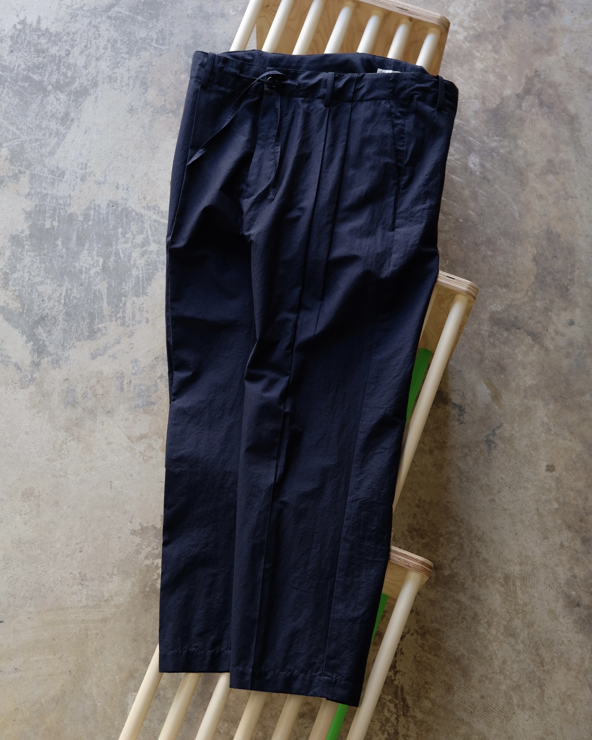 FUJI / Cotton Silk Beltless Pants