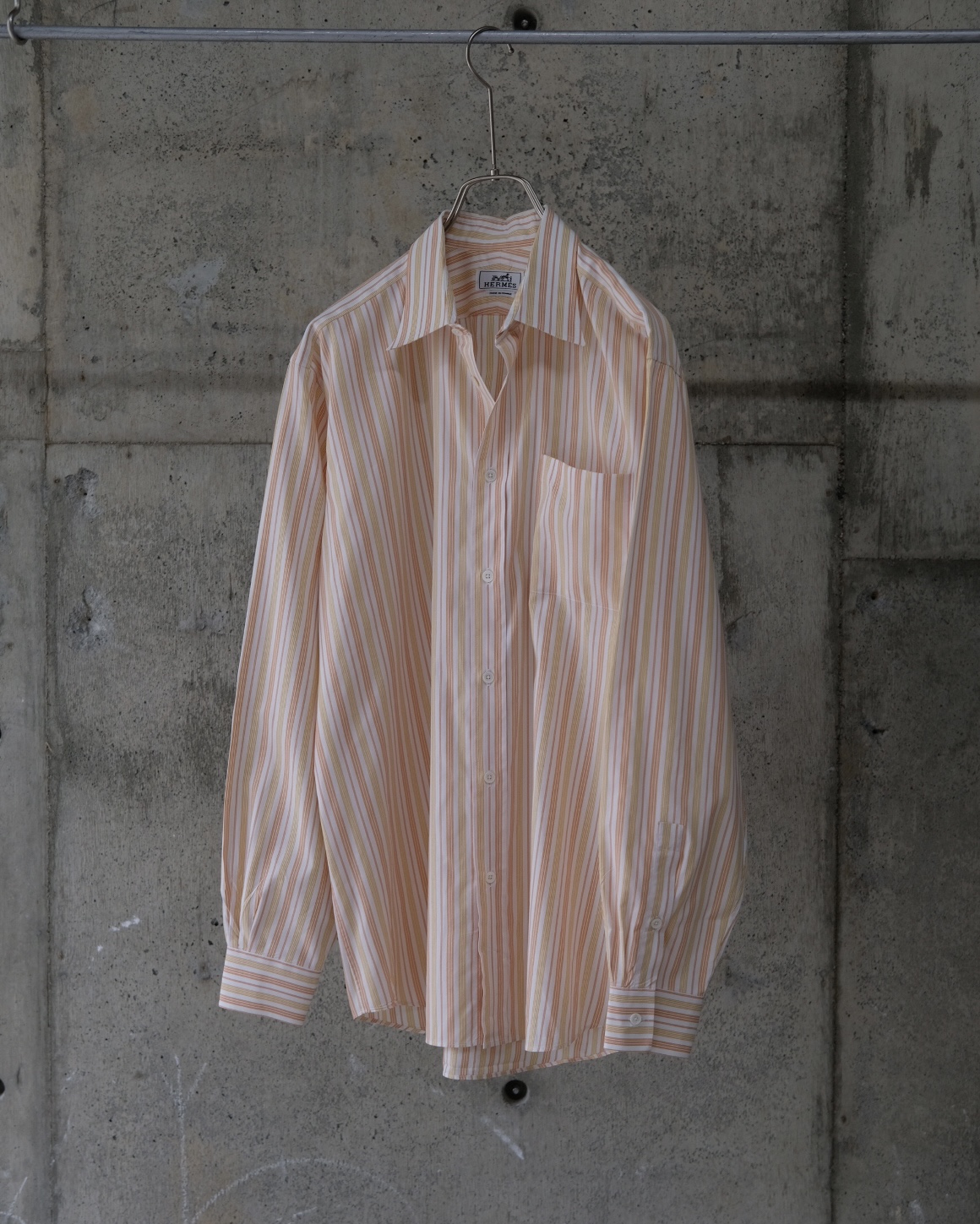 Old HERMES / Long Sleeve Pocket Shirt
